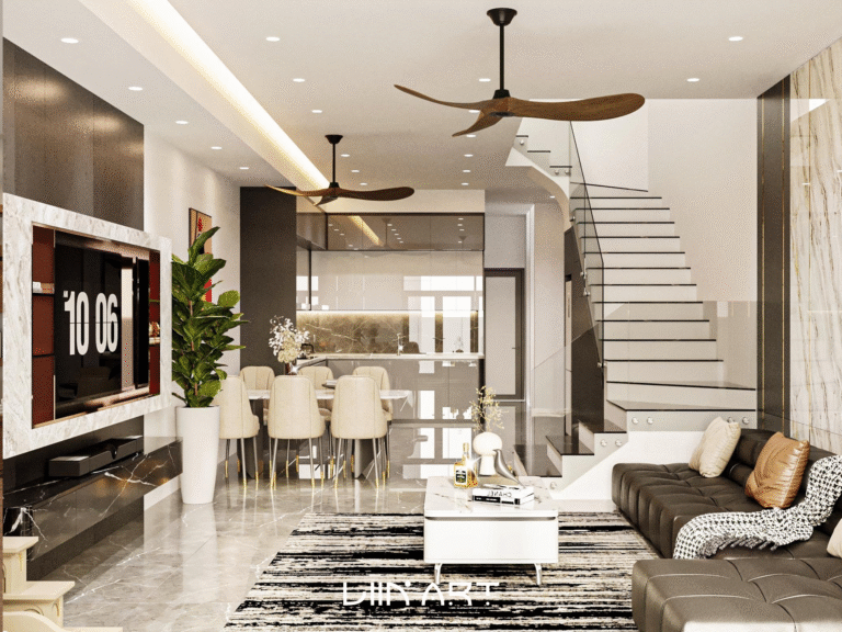 CĂN NHÀ 75m² LỘT XÁC SANG TRỌNG – KHI THIẾT KẾ HIỆN ĐẠI CHẠM ĐẾN CẢM XÚC SỐNG